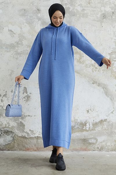 InStyle İvona kapucnis kötöttáru ruha - kék