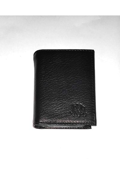 firdevsi hobi real leather vertical transparent card holder wallet