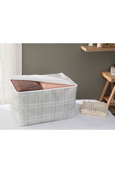 English Home Gray Striped Scrap 64X41X35 cm - 1 Piece Felt