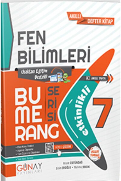Günay Yayıncılık Günay Yayınları 7. Sınıf Bumerang Fen Bilimleri Akıllı Defter Lgs Hazırlık