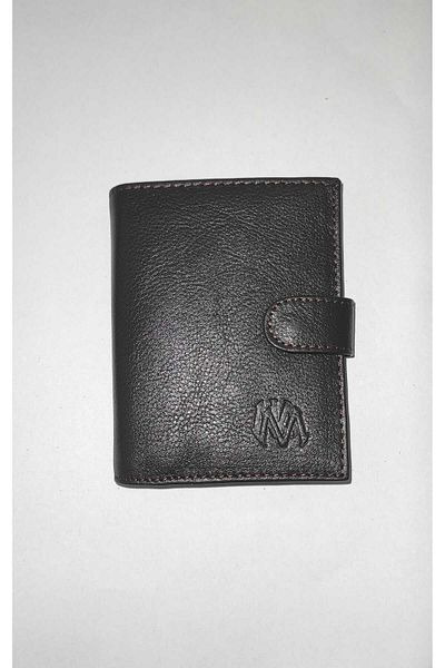 firdevsi hobi Mkm Genuine Leather Wallet with Transparent Card Holder Vertical Model