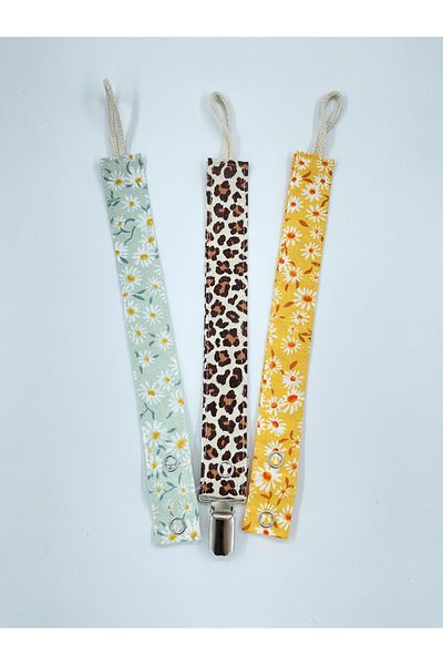 Le Petite Histoire Pacifier Hanger - Pacifier Chain 100% Cotton - Washable