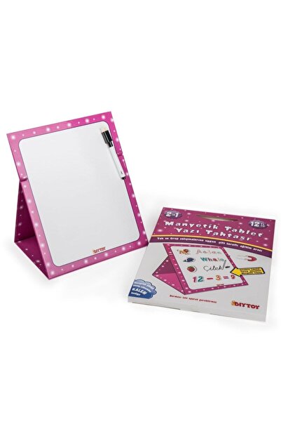 Silya لوح كتابة الكمبيوتر اللوحي المغناطيسي (وردي) - أداة تعليمية مزدوجة الجوانب مناسبة للعمل الفردي والمجموعة