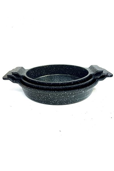 TRENDBULL Cast Iron Granite 3-Piece Omelette Set
