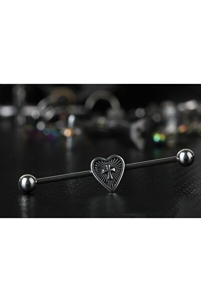 depozoom Cerrahi Çelik Hac Kalp Köprü Piercing