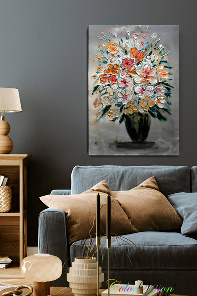 ColorVision Wildflowers in the Vase Kanvas Tablo