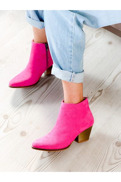 irmona ΜΙΝΙ ΜΠΟΤΑΚΙΑ DALİDA FUCHIA SUEDE DALLAS WESTERN