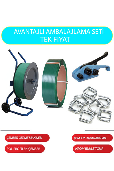 Tanpet Kazançlı 19'Lık Polyester Çember Kullanım Seti 1.Kalite