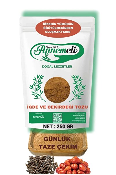 EMİNE TÜRK ANNEMELİ 250 GR İĞDE VE ÇEKİRDEĞİ TOZU ( İĞDE UNU) % 100 DOĞAL GÜNLÜK TAZE ÖĞÜTÜLÜR
