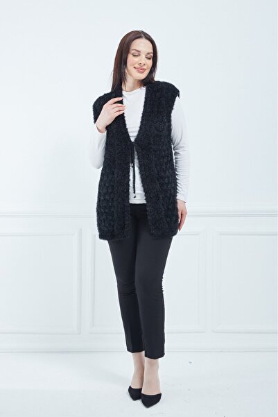 Fresh&Moda Women's Black Soft Bridal Vest