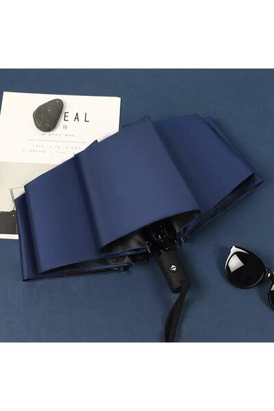 ELEVEN MARKETS Tam Otomatik Çanta Boy Lacivert Renkli Şemsiye