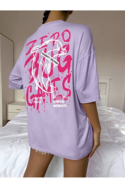 Adrift Tricou supradimensionat cu desene animate și design grafic, seria Cart...