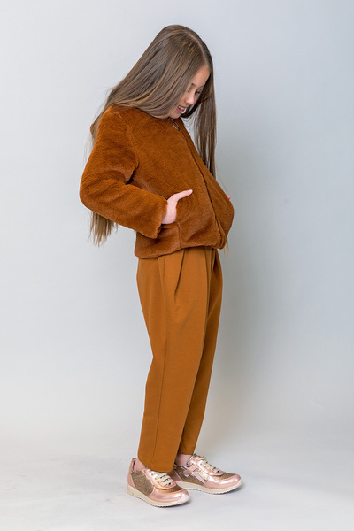 incity Girl's Soft Textured Plush Coat