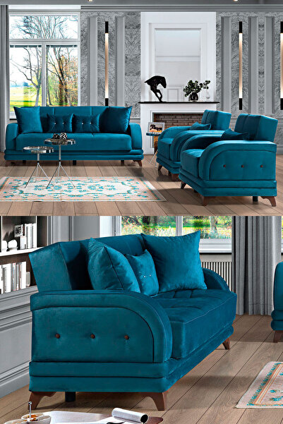 Eymense Asya Çekyatlı Koltuk Takımı 3+3+1+1