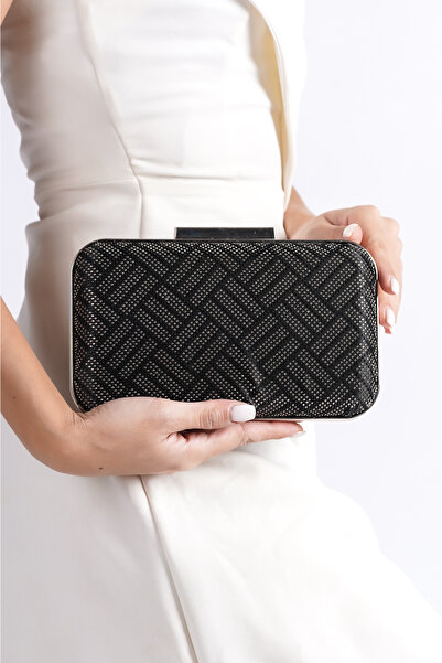 BAKGİY Siyah Kadın Taşlı Abiye Çanta BG1175-310-0003