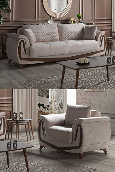 Eymense Roco Çekyatlı Koltuk Takımı 3 1