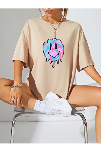 Adrift Tricou supradimensionat cu desene animate și design grafic, seria Cart...