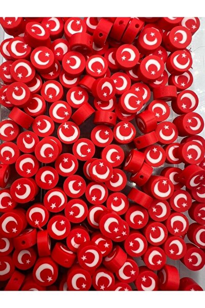 Caglar Accessories 25 de bucăți steag turcesc Fimo Inter