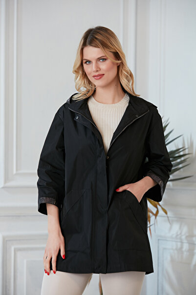 Trenç Siyah Trençkot