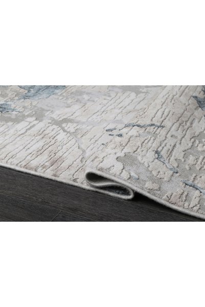 Anatolian Carpet Store KUVARS 5446M GRİ-MAVİ AKRİLİK MAKİNA HALISI