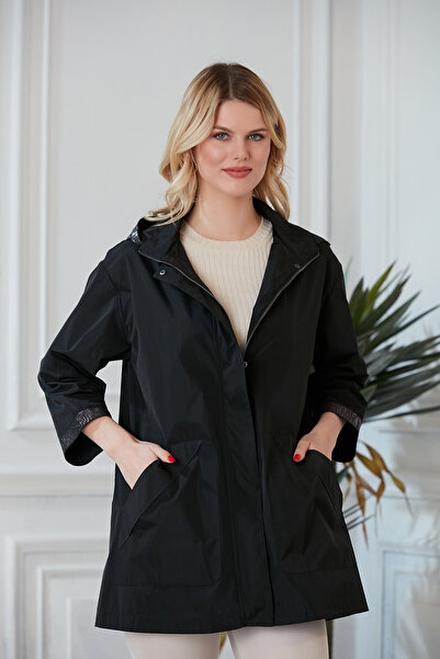 Trenç Siyah Trençkot