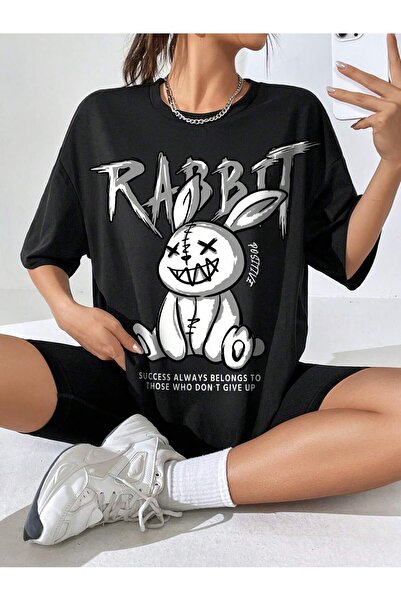 Adrift Desen animat și design grafic Tricou supradimensionat Seria Cartoon/Le...