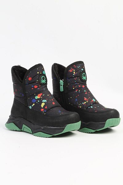 Benetton ®| BN-50046 - 3256 Black Green - Children's Boots