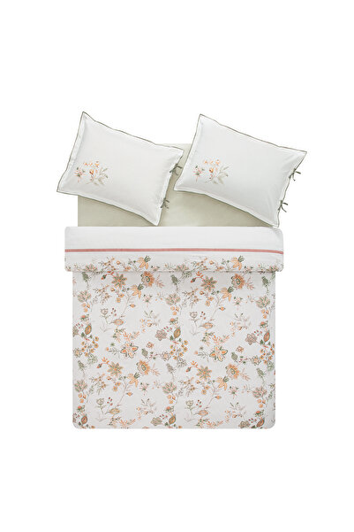 Puffy Imelda Çift Kişilik Ranforce %100 Pamuk Nevresim Takımı - Adaçayı