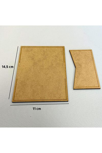 ipekbazaar ib29, Leather Hobby Wallet Card Holder Mold, 3 Piece Mold, ib029
