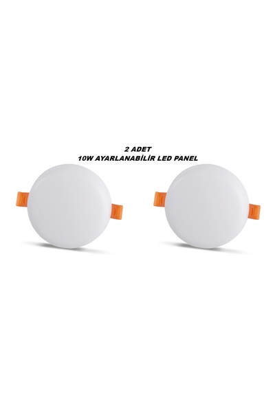 ZMR 2'Lİ 10W Ayarlanabilir Yuvarlak Pro Led Panel 6500K