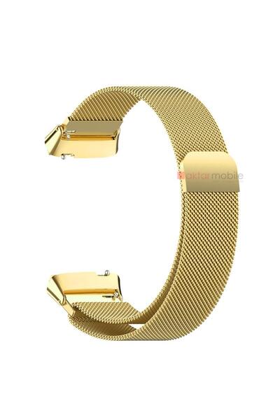 AktarMobile Redmi Watch 3 Active Uyumlu Mıknatıslı Hasır Metal Örgü Kordon Ka...