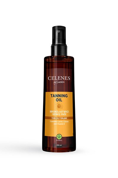 Celenes 200 ml Herbal Sun Oil - Bronzing