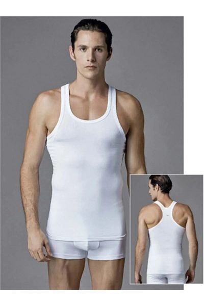 Eros Pack of 2, Cross Strap Back, Cotton & Lycra, Compact Men's Athlete Undershirt Set