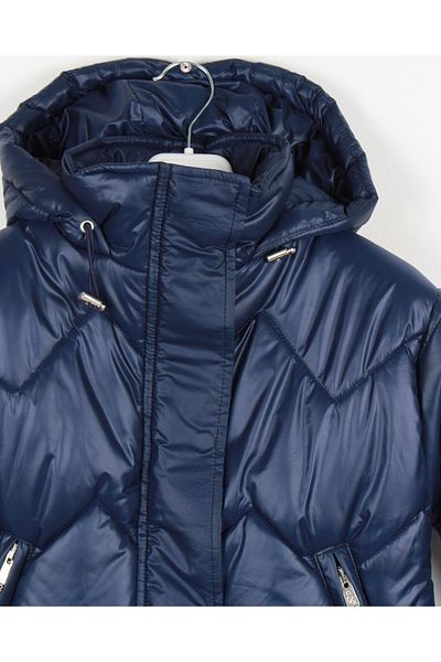 incity Girl's Hooded Quilted Patterned Puffer Jacket
