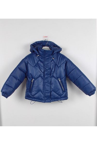 incity Girl's Hooded Quilted Patterned Puffer Jacket
