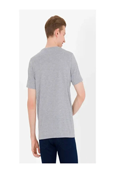 U.S. Polo Assn. ΒΑΣΗ. Polo Assn. Ανδρικό λευκό μπλουζάκι Basic