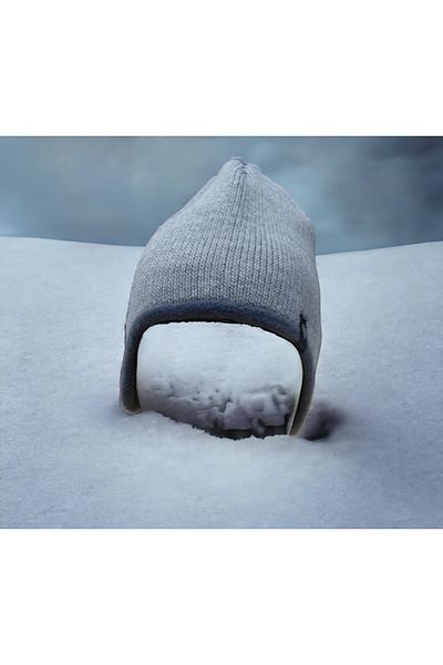 Shopiolog Unisex Windproof Thermal Knitted Beanie with Polar Fleece Ear-Neck Protector