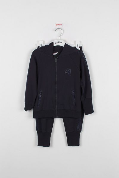 incity Girl's Sleeves Stone Detailed Tracksuit Set (2 Pieces)