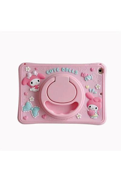 Alfa MEC Samsung Galaxy Tab A7 10.4 T500 T505 T507 Kılıf Elegance Cute Dolls Standlı Çocuklar Için Karakterli