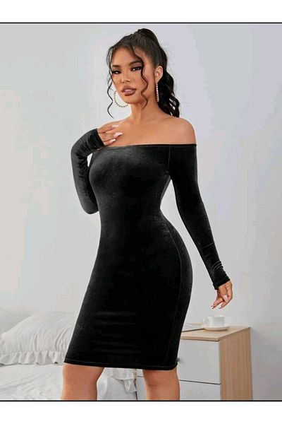 morche rochie de catifea femei madonna guler rochie de seara creion