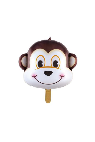 LOTUS PARTY 1 Piece Monkey Shaped Head Foil Balloon