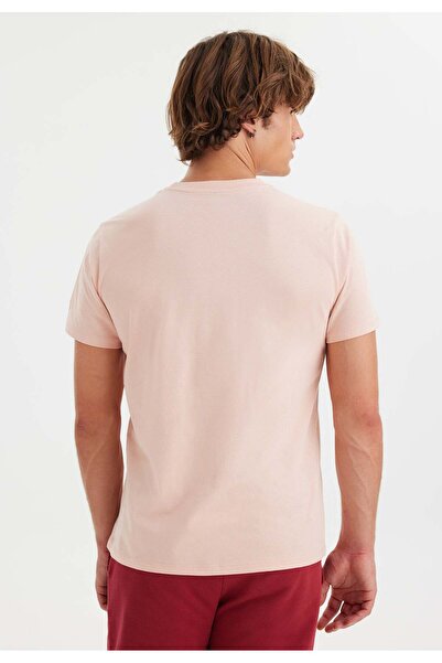 WESTMARK LONDON Чоловіча бавовняна футболка з ліловим принтом і велосипедним коміром WMCARTOON PENGUIN