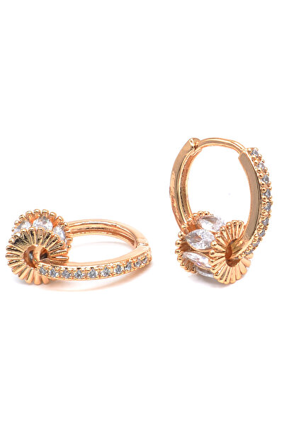 Ressia Charmlı Zirkon Taş Tasarımlı Çelik Küpe