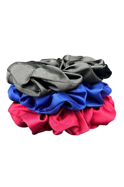 ICON SILK Scrunchie de păr 100% mătase (NEGRU)