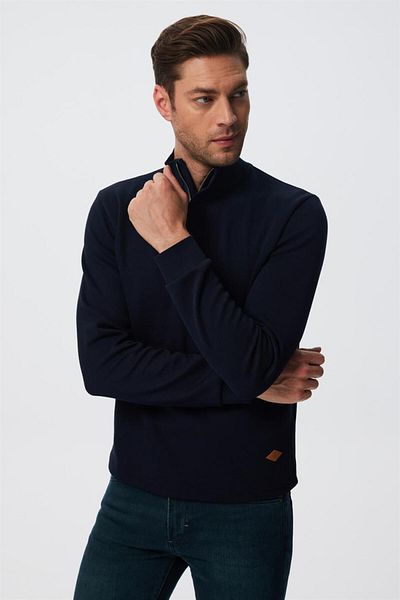 Lee Cooper Мъжки кариран суитшърт Farris, тъмносин