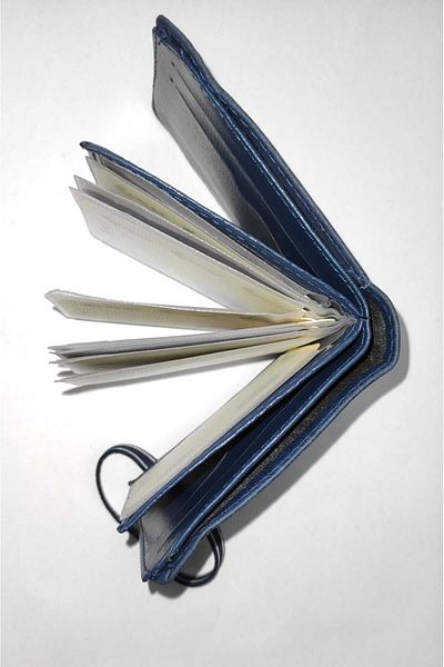 firdevsi hobi nubuck Horizontal Elastic Cased Card Holder Wallet