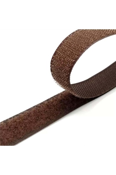 Bayar Kumaş Kahverengi Cırt Cırtlı Bant 2 Çift Taraflı Amerikan Fermuarı 2 Cm...
