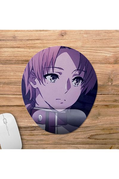 Pixxa موديل لوحة ماوس مع مسند للمعصم من Mushoku Tensei - 2 بيضاوي