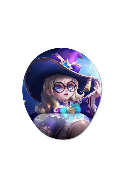 Pixxa Mobile Legends - موديل لوحة ماوس تشانغ مع دعم للمعصم - 2 بيضاوي