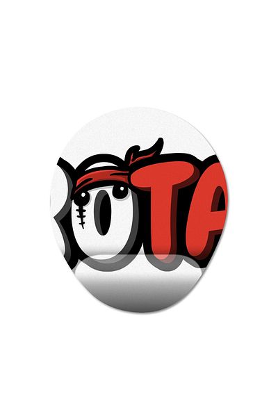 Pixxa موديل لوحة ماوس مع مسند للمعصم من Brotato - 2 بيضاوي